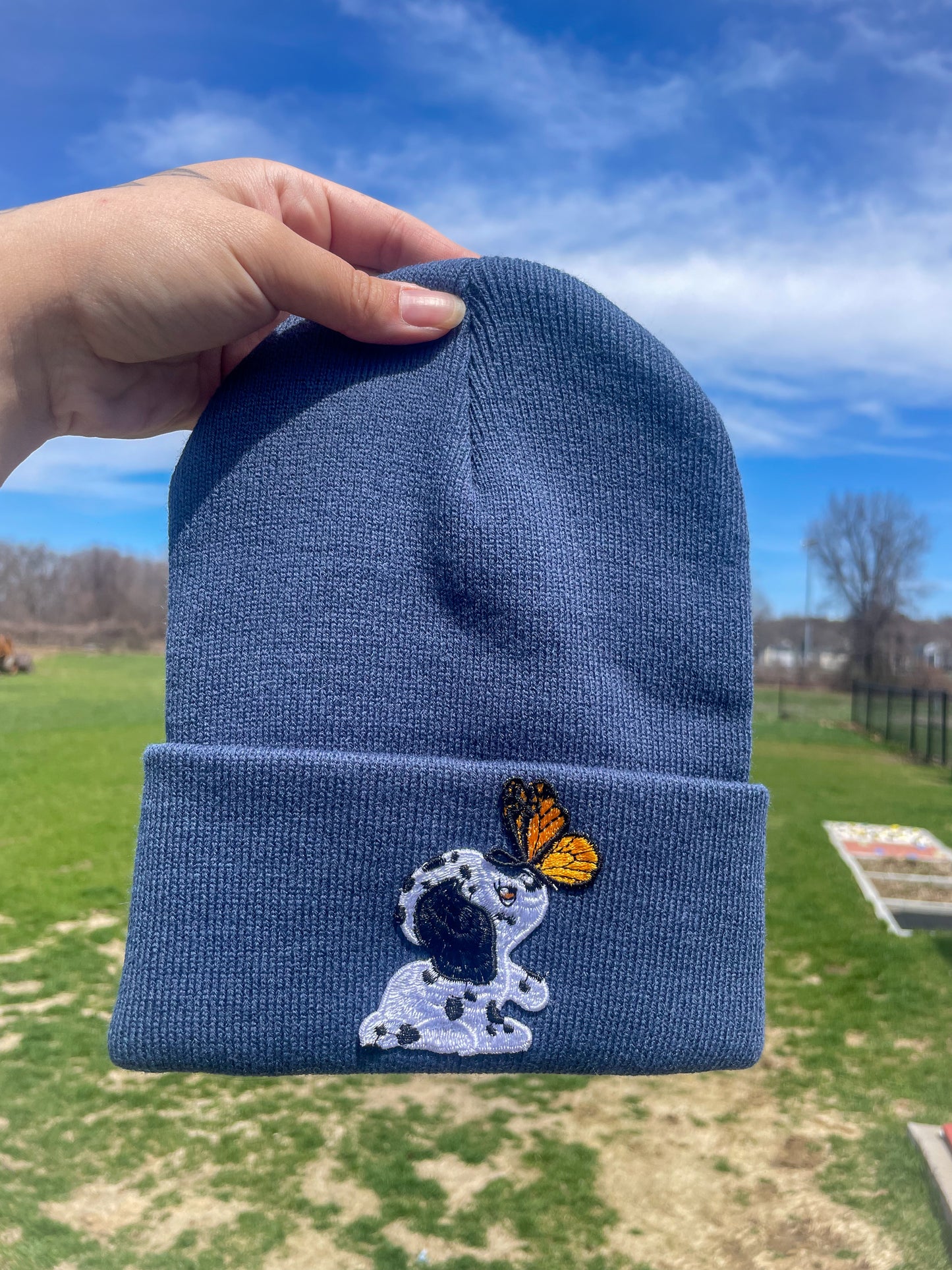 Dog Butterfly Beanie
